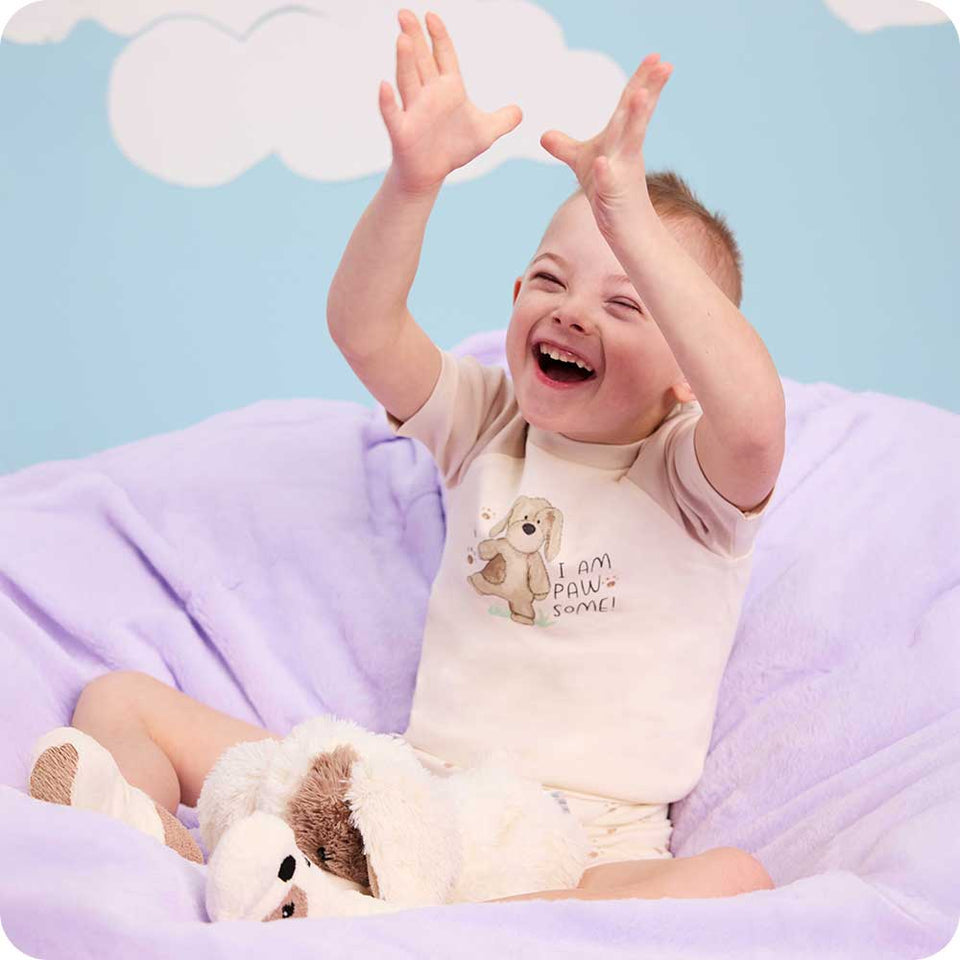 Puppy Shorties Pajamas - Gentle Bedtime Comfort