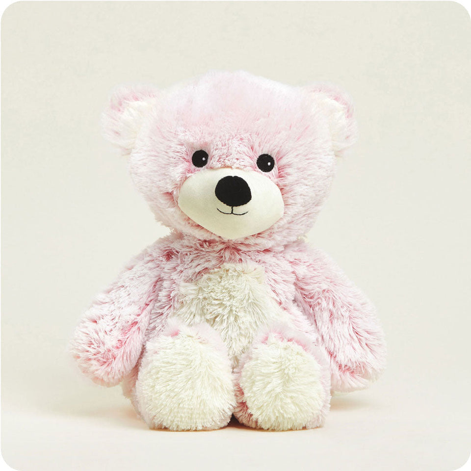 Pink Marshmallow Bear Warmies - Soft Present Favorite