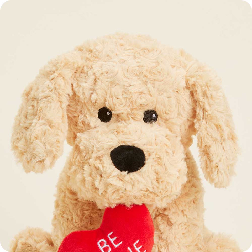 Be Mine Golden Dog Warmies - Gentle Rest Companion