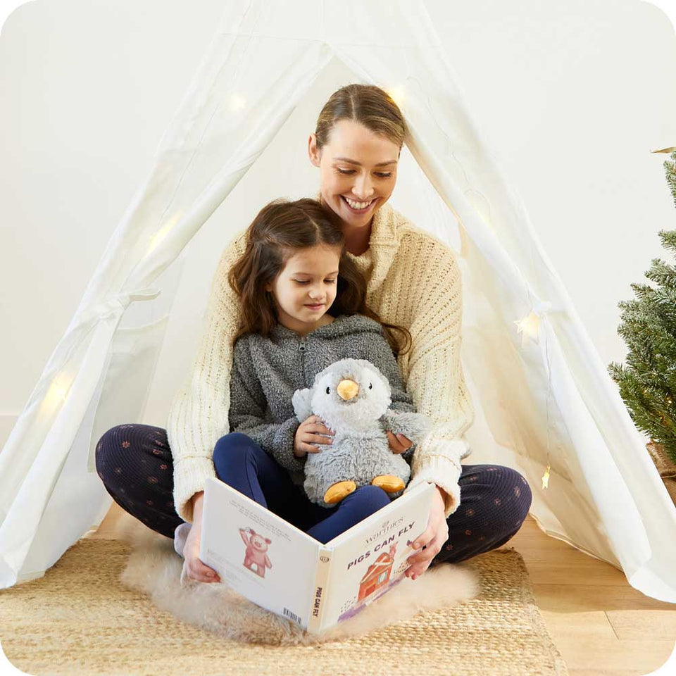 Gray Penguin Warmies - Restful Home Favorite