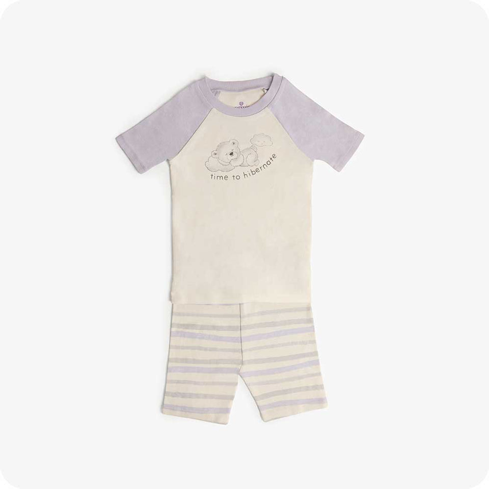 Marshmallow Bear Shorties Pajamas - Easy Sleep Favorite