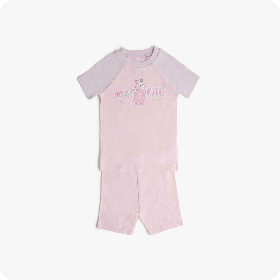 Unicorn Shorties Pajamas - Soft Sleep Set